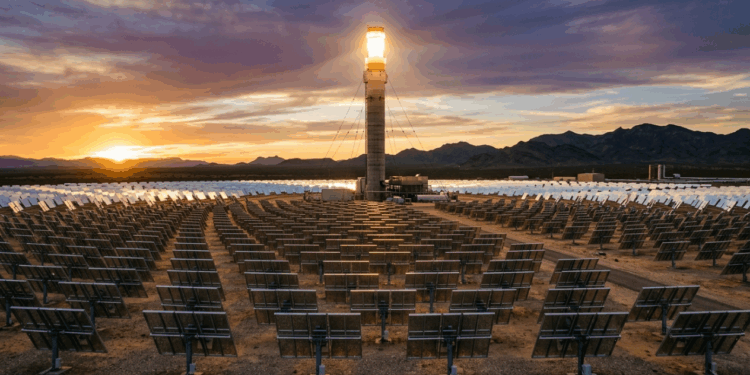 Por que as usinas de energia solar térmica concentrada usam sal para gerar luz no escuro
