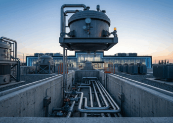 O reator nuclear modular de 77 megawatts aprovado nos Estados Unidos promete sair da fábrica em módulos menores para alimentar redes, indústrias e data centers