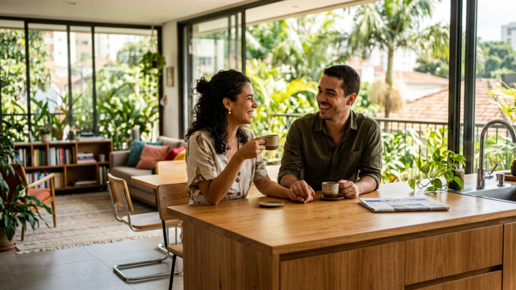 Conceito aberto inteligente: como a arquitetura cria espaços integrados com privacidade visual