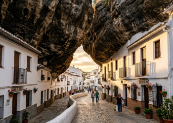 A deslumbrante cidade na Espanha cujas casas e ruas foram construídas inteiramente debaixo de rochas colossais de milhares de toneladas