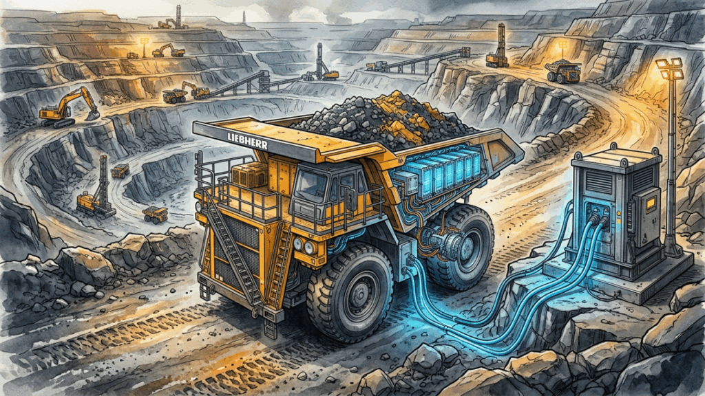 O caminhão minerador elétrico de 240 toneladas que está sendo validado para substituir gigantes a diesel em minas australianas sem parar a operação pesada