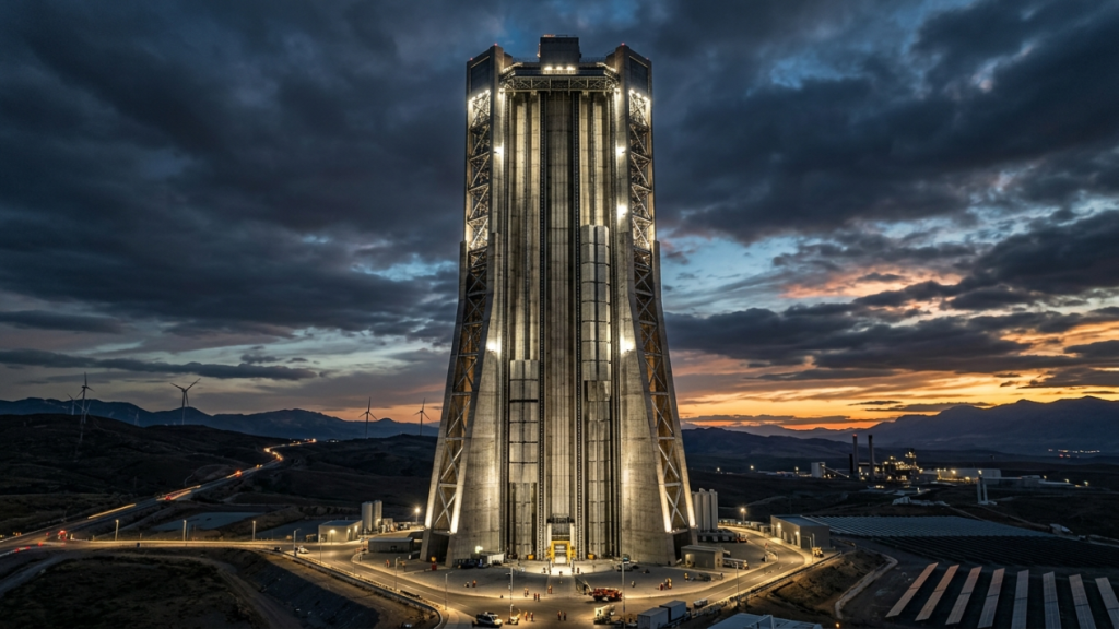 A China ativou a primeira bateria gravitacional do mundo em escala comercial e ela armazena energia erguendo blocos pesados a grandes alturas em vez de usar lítio