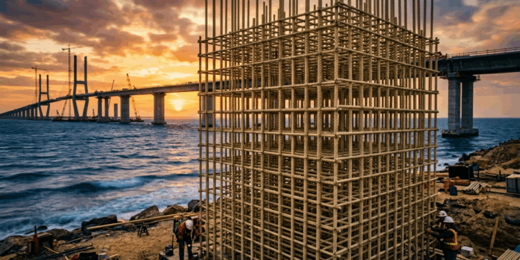 Os novos vergalhões de GFRP para estruturar obras costeiras e eliminar a corrosão por maresia