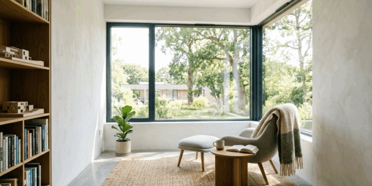 A janela de canto que parece luxo de casa de arquiteto, mas pode levar luz para dois lados da sala e fazer um terreno estreito respirar melhor