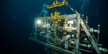 Nem plataforma fixa nem mergulhador humano: o robô que instala a Árvore de Natal Molhada no fundo do mar e controla o fluxo de petróleo com válvulas operadas à distância