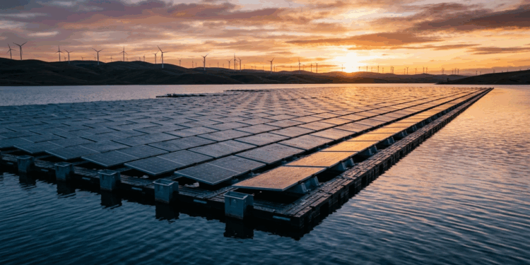 O projeto solar mais eficiente do mercado para resfriar painéis na água e gerar 15% mais energia