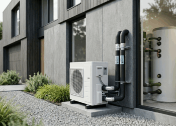 Nem chuveiro elétrico gastando no pico, nem boiler comum esquentando sem parar: o aquecedor de água por bomba de calor que usa o ar para reduzir consumo