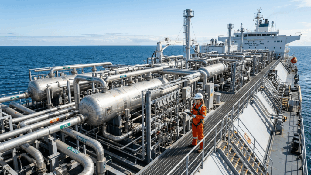 A tecnologia náutica de regaseificação que transporta energia em massa e protege o oceano