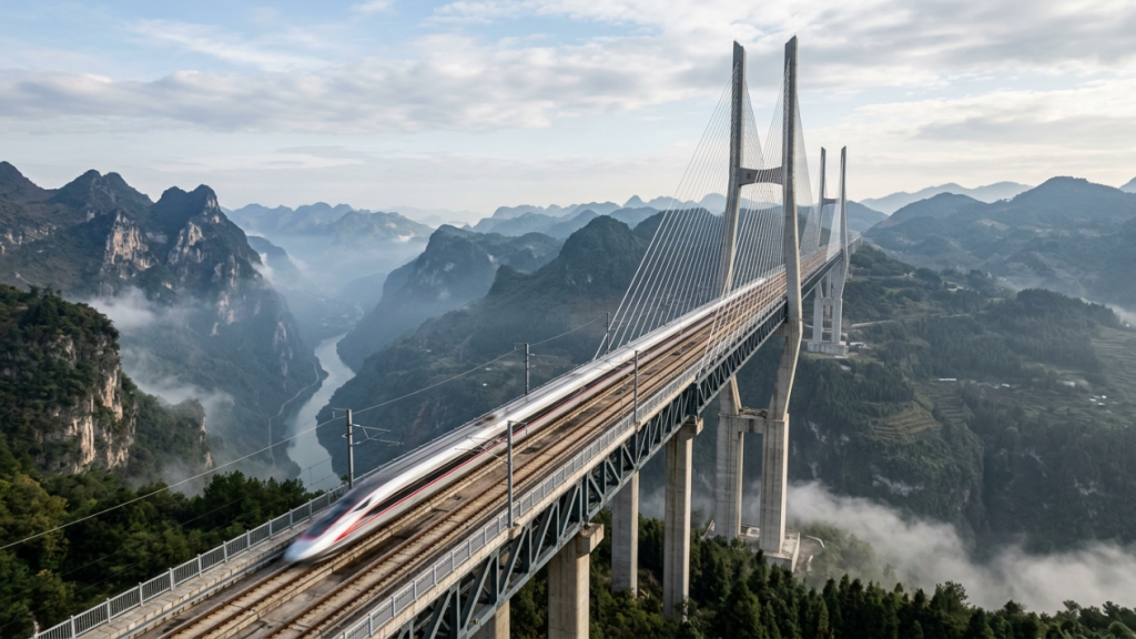 Como a Ponte Beipanjiang superou os limites da engenharia civil para conquistar o desfiladeiro