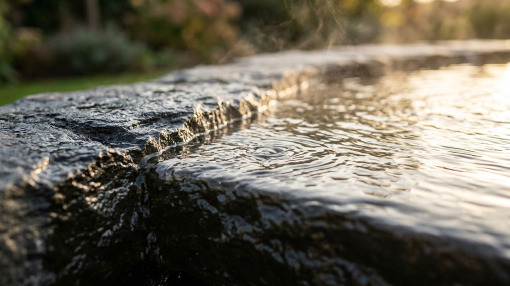 Como uma cisterna escondida sob o piso aproveita o vento e a água da chuva para congelar o calor de casa