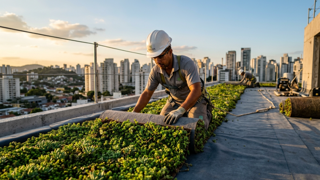 Entenda o que muda no licenciamento de obras em 2026 com os descontos do IPTU Verde para lajes vivas