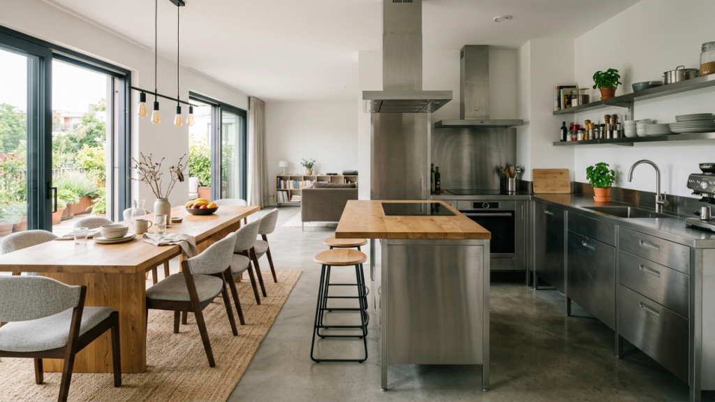 Liberdade de layout: como a modularidade em aço inox transforma o design da sua cozinha