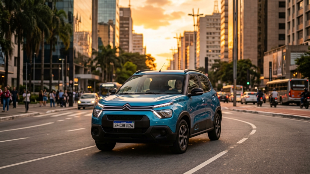 Entenda o que muda no preço do Citroën C3 em 2026 entre a versão básica Live e a Feel na FIPE