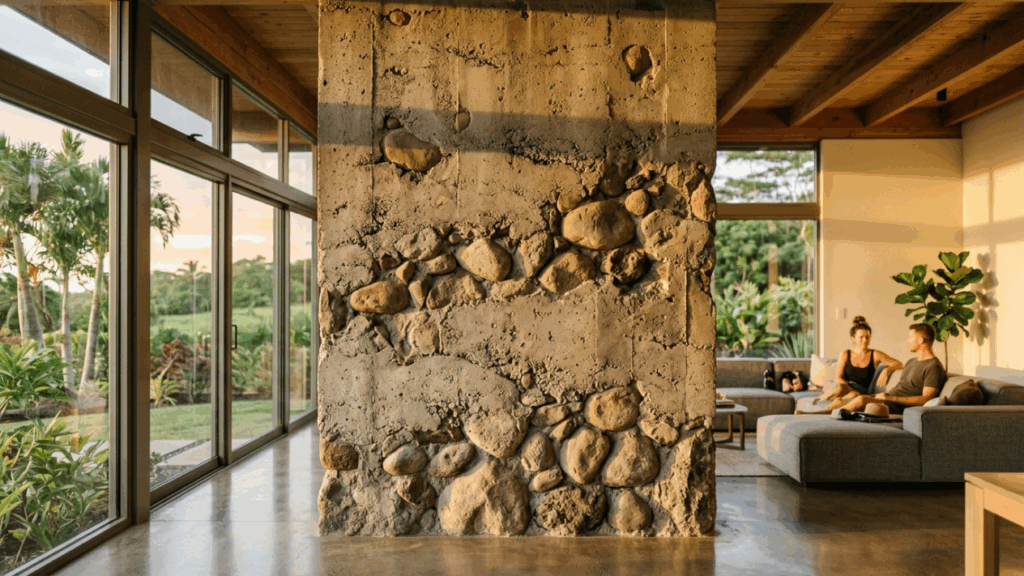 A casa brutalista mais eficiente do interior para eliminar o ar-condicionado da sala