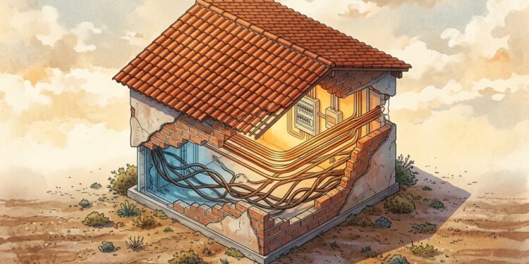 Quanto um eletricista cobra para trocar a fiação de uma casa de 60 m2 em 2026?
