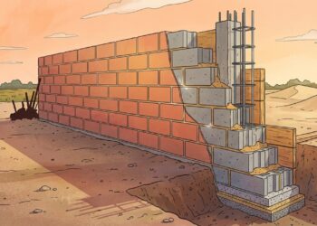 Quanto um pedreiro cobra para construir um muro simples de 30 metros em 2026?