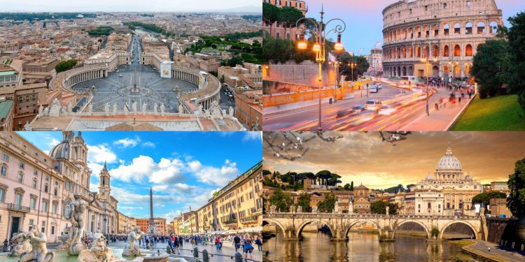 Cidade histórica com 27 séculos de existência preserva templos romanos antigos e o Coliseu, consolidando-se como a maior herança do Império Romano