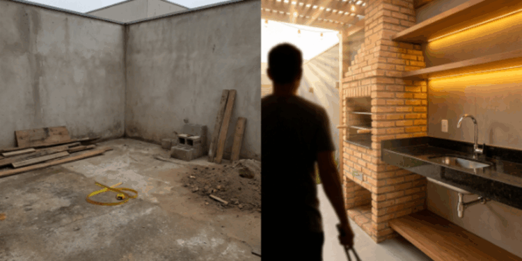Quanto custa construir uma área gourmet simples e quais gastos costumam aparecer quando a obra já começou