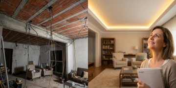 Quanto custa colocar forro de drywall com sanca e iluminação embutida em uma sala de 25 m² em 2026
