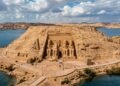 Abu Simbel foi cortado em mais de mil blocos para escapar das águas de uma represa no Egito