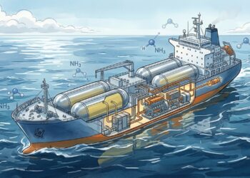 A amônia que cheira a produto químico pesado começa a mover rebocadores e pode virar o combustível improvável dos navios gigantes que hoje queimam diesel no mar