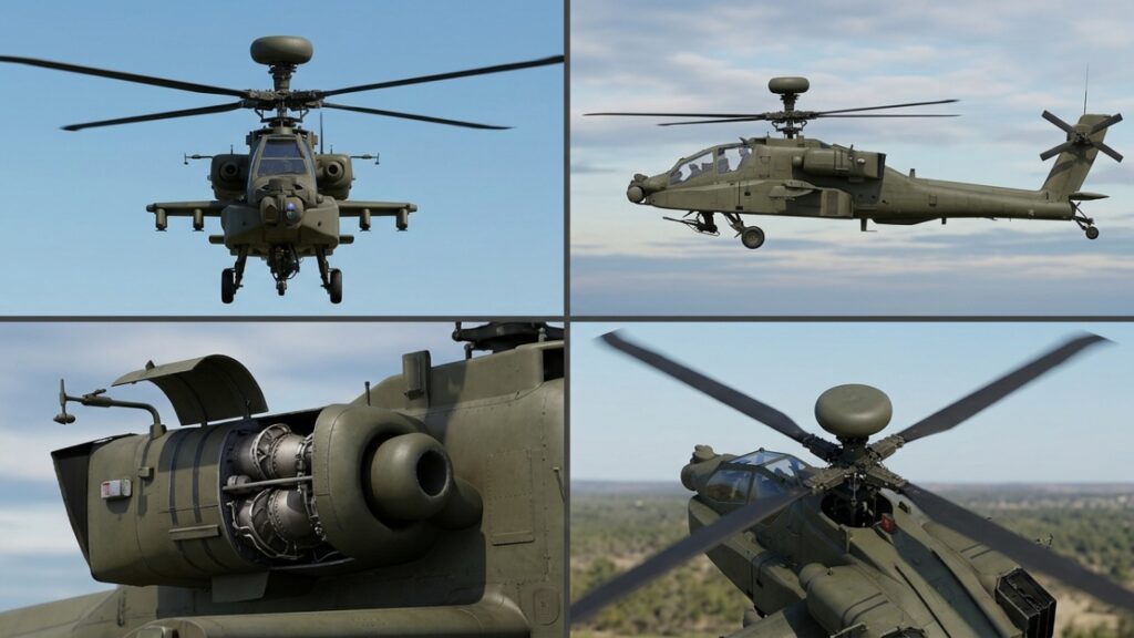 AH-64 Apache com rotor de 14,6 metros e subida acima de 850 metros