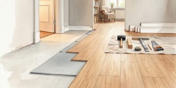 Quanto custa colocar piso laminado em um apartamento de 50 m² em julho de 2026 com manta, rodapé e acabamento nas portas