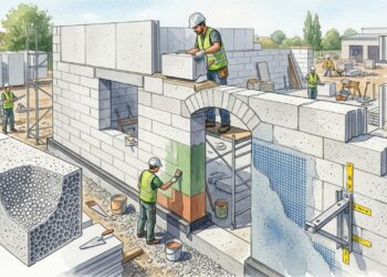 Nem bloco pesado que exige fundação exagerada, nem parede oca que deixa o calor atravessar: o concreto celular autoclavado que parece pedra leve e muda o peso inteiro da obra