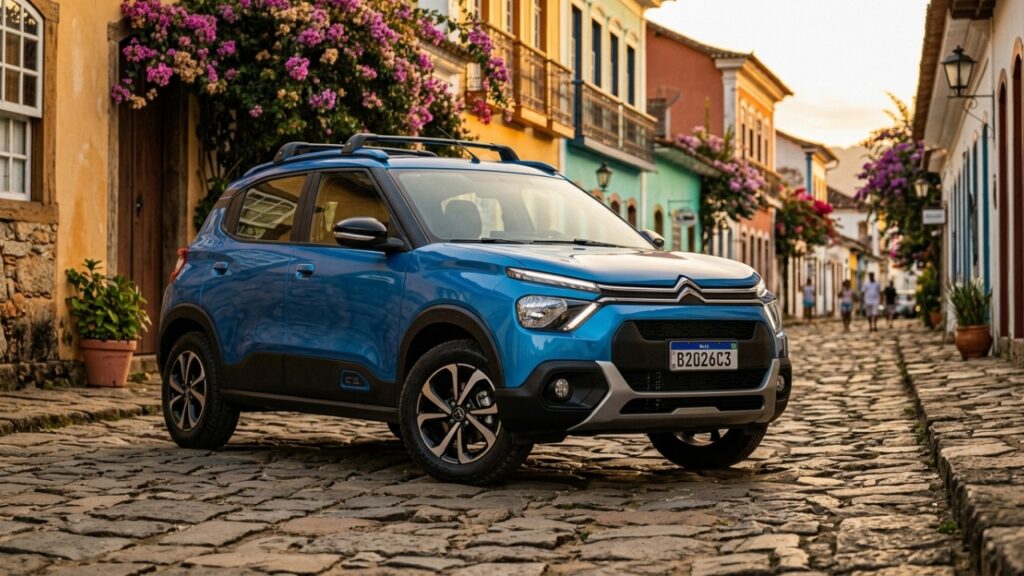 Citroën C3 2026 combina espaço, tela ampla e motor turbo