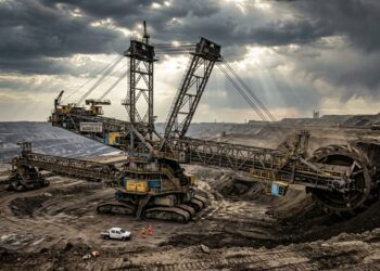 Bagger 293 e a escala da mineração de linhito alemã