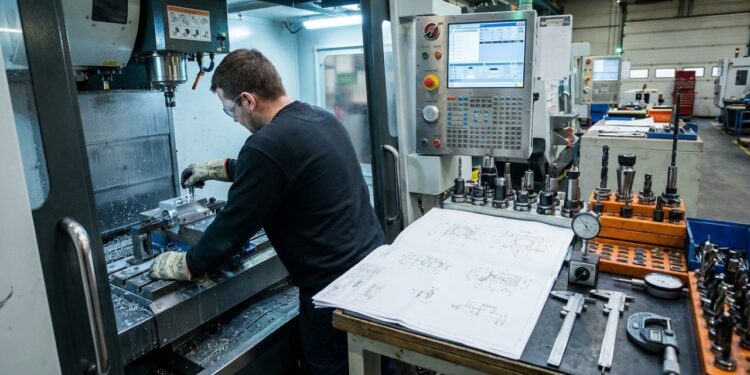 O que faz o operador CNC e como ele prepara a usinagem de peças metálicas