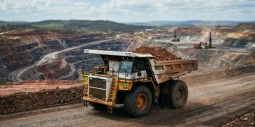 Sem motorista na cabine, caminhões gigantes de mineração já carregam toneladas por GPS e mudam a rotina das minas a céu aberto