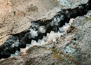 Explicar como bactérias incorporadas ao concreto podem selar pequenas fissuras