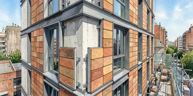Como funcionam fachadas ventiladas de terracota?