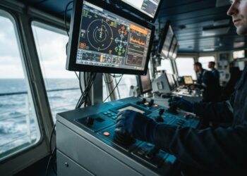 Operador de posicionamento dinâmico mantém navios offshore parados no mar sem usar âncoras