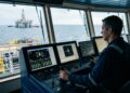 Operador de posicionamento dinâmico mantém navios offshore parados no mar sem lançar uma única âncora