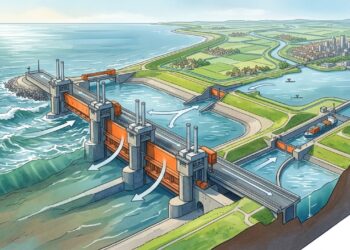 Holanda ergueu 5 barreiras contra tempestades, 2 complexos de comportas e 6 barragens para impedir que o Mar do Norte engula parte do país