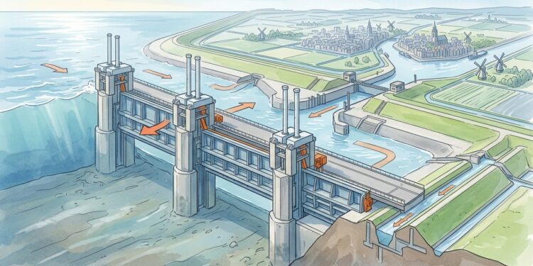 Como o Delta Works protege a Holanda contra enchentes?