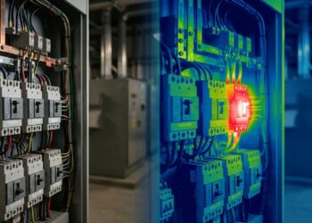 Inspetor termográfico encontra aquecimento, infiltração e falhas elétricas sem precisar quebrar paredes ou desmontar máquinas