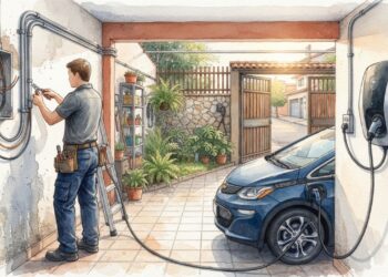 Quanto custa instalar um carregador de carro elétrico na garagem em 2026 e por que a distância até o quadro muda o orçamento