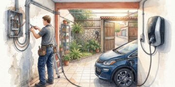 Quanto custa instalar um carregador de carro elétrico na garagem em 2026 e por que a distância até o quadro muda o orçamento