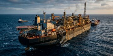 Com petróleo escondido sob quilômetros de água, rocha e sal, o pré-sal revela por que tirar combustível do fundo do Atlântico exige plataformas que parecem cidades flutuantes