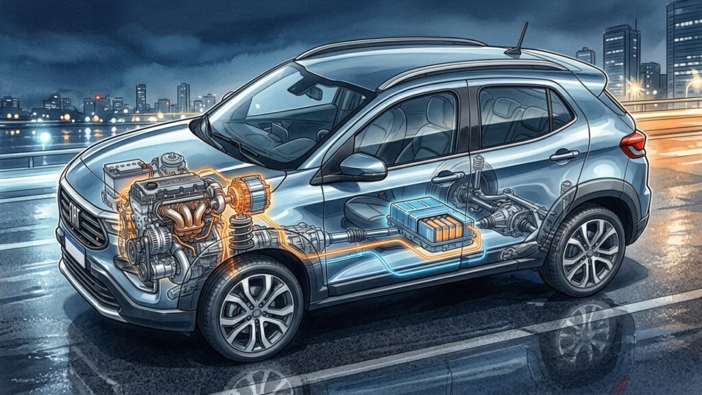 Fiat Pulse Hybrid 2026 combina potência e economia