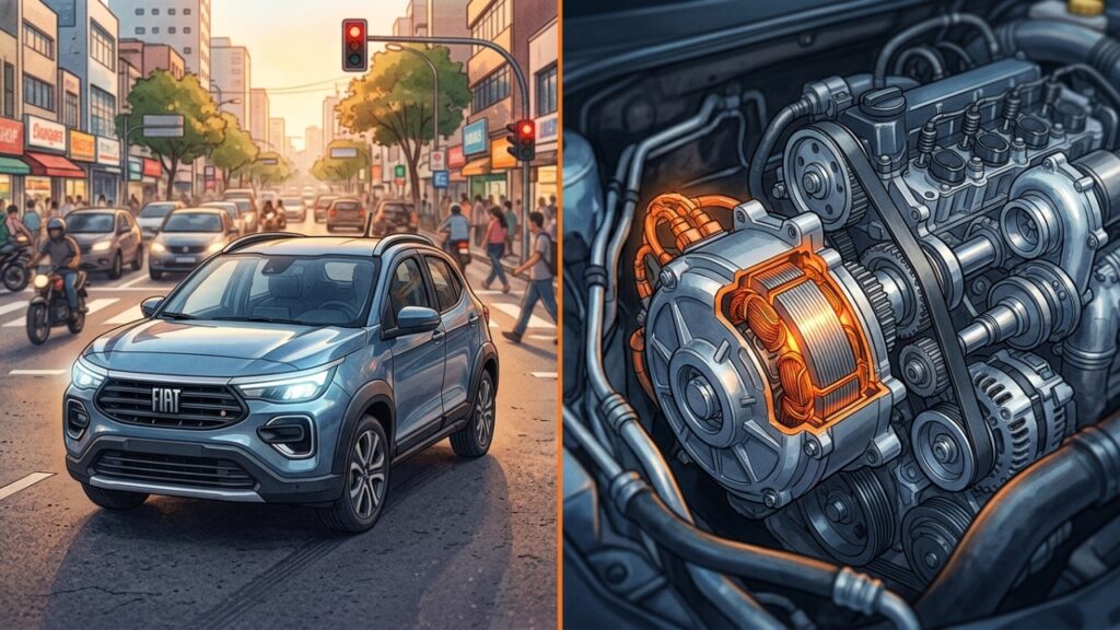 Fiat Pulse Hybrid 2026 combina potência e economia