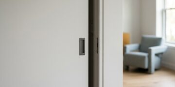 Quanto custa instalar uma porta de correr embutida e ganhar espaço sem deixar o trilho aparente