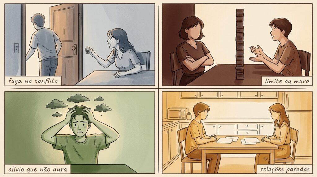 4 sinais de que alguém pode estar confundindo paz com afastamento de tudo que exige conversa