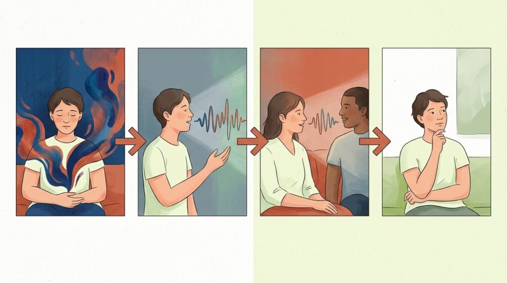 A psicologia revela por que sua voz muda perto de algumas pessoas sem que você perceba