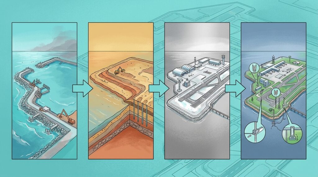 A ilha artificial de Kansai mostra como o Japão levou um aeroporto inteiro para a Baía de Osaka