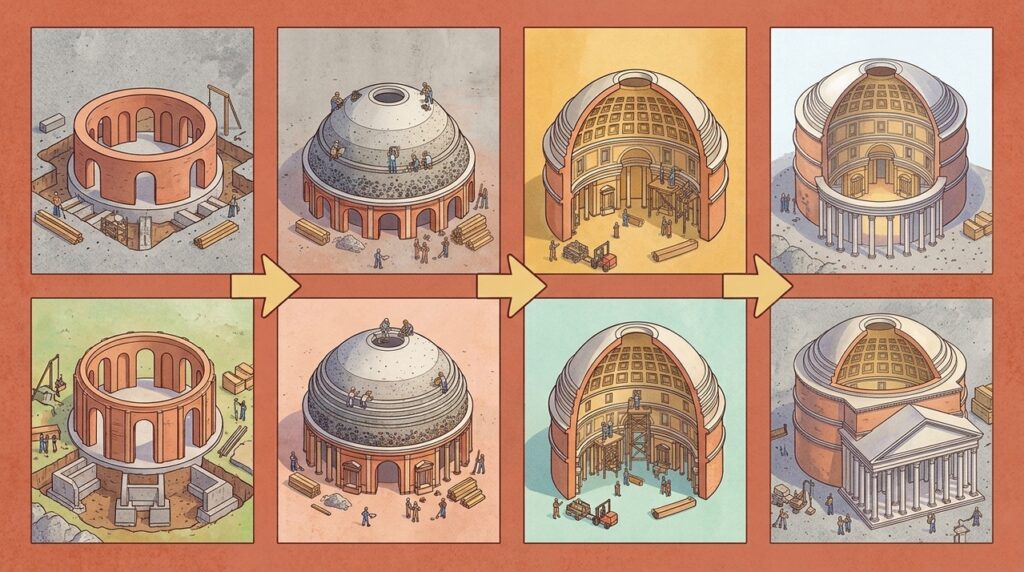 A cúpula romana de 43 metros que venceu o tempo sem aço moderno nem concreto armado