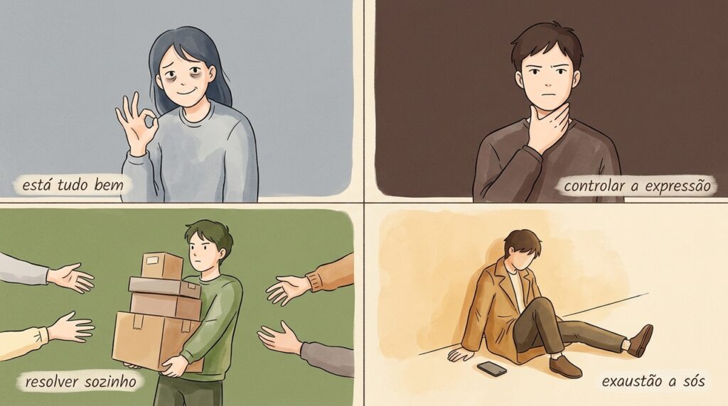 A psicologia explica por que algumas pessoas parecem calmas por fora enquanto vivem uma tempestade por dentro